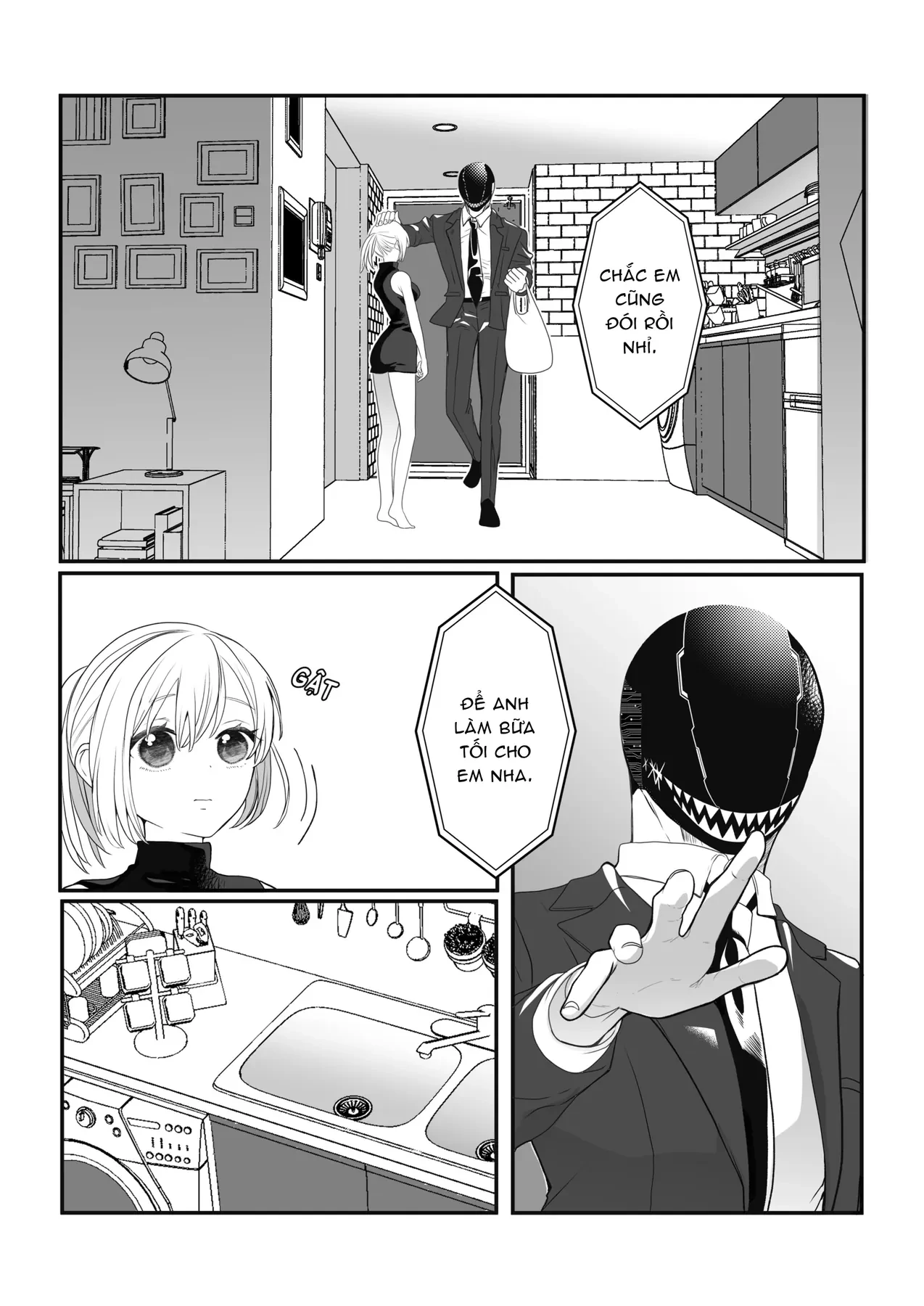 Gã Mang Đầu Kỳ Dị Và Cô Gái Loài Người Chapter 1 - 7