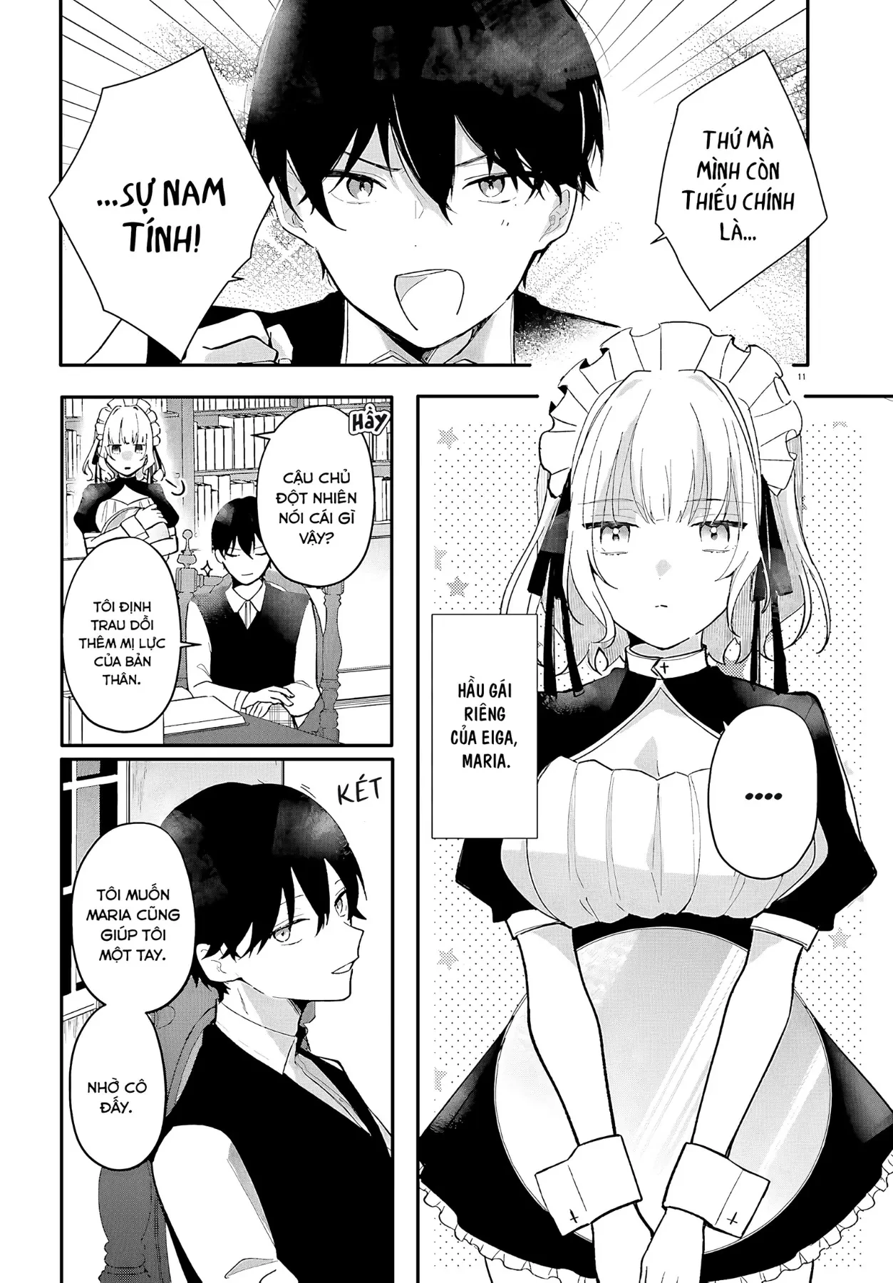 Cô hầu gái nhà tôi trông giống hệt cô bạn tôi thích ở trong lớp Chapter  1 - 11