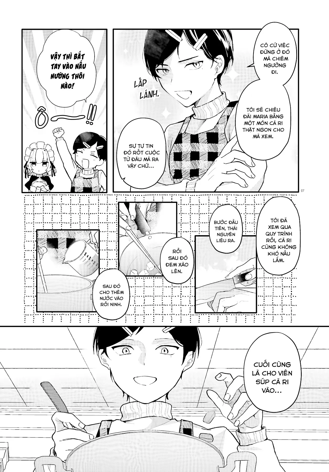 Cô hầu gái nhà tôi trông giống hệt cô bạn tôi thích ở trong lớp Chapter  2 - 7