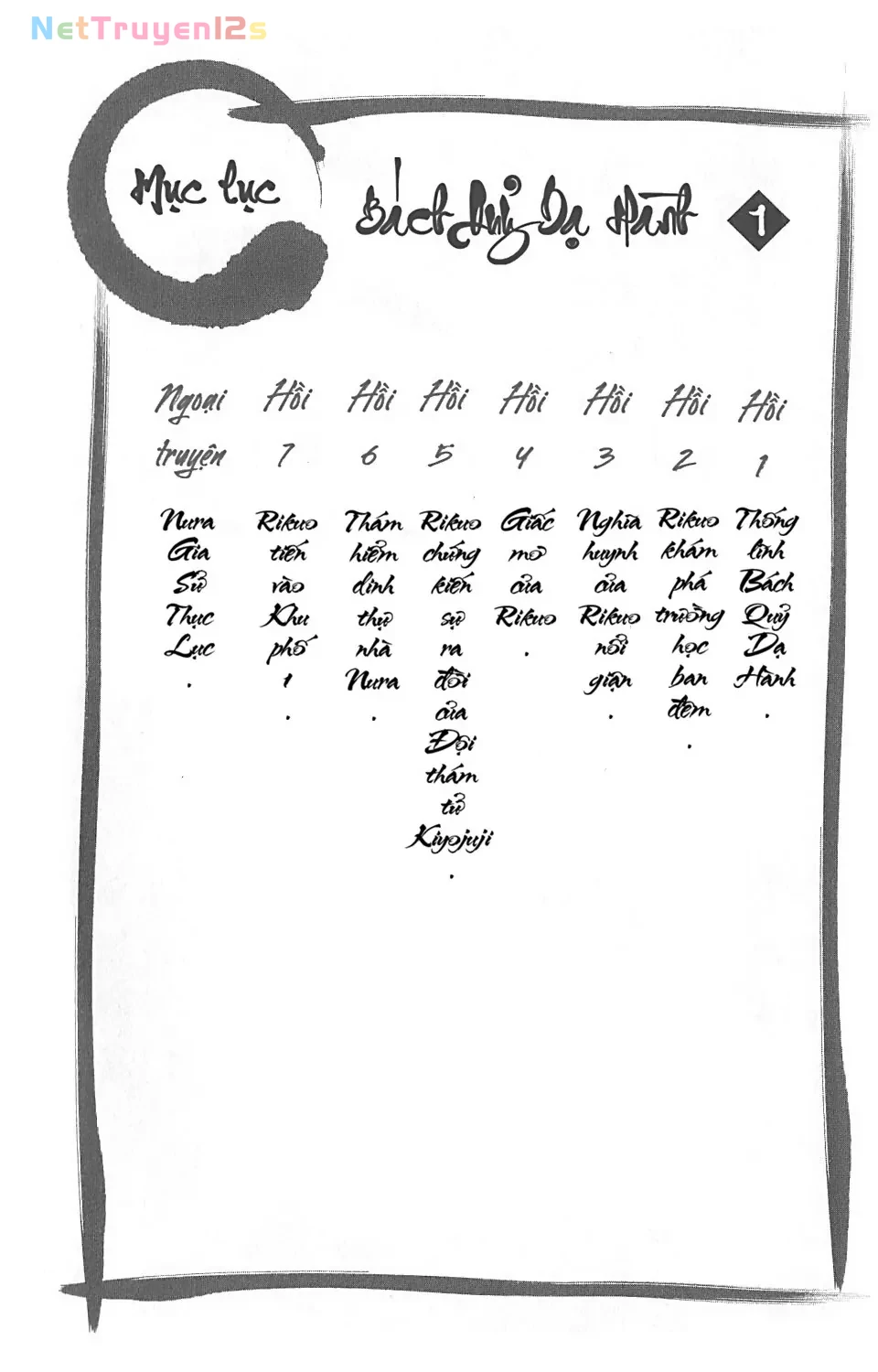 Bách Quỷ Dạ Hành (Bản đẹp) Chapter  1 - 5