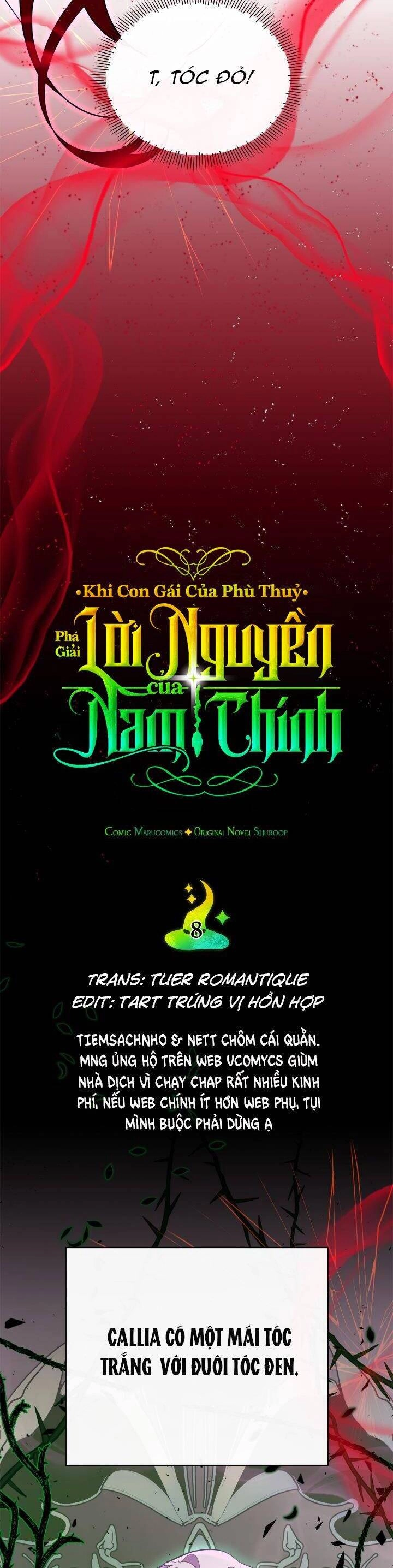 Khi Con Gái Của Phù Thuỷ Phá Giải Lời Nguyền Của Nam Chính Chapter 8 - 9