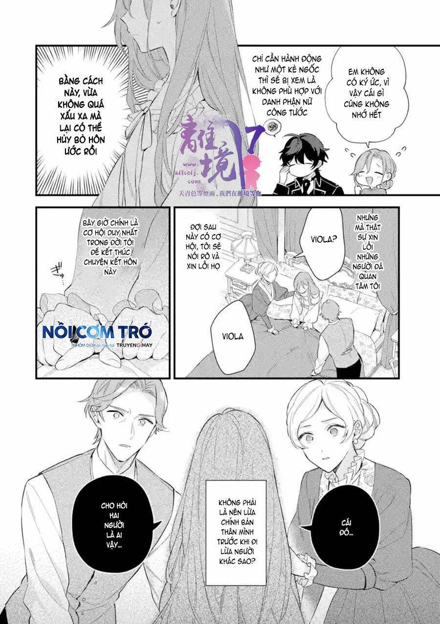 Vì Để Hủy Bỏ Hôn Ước Tôi Đã Giả Vờ Mất Trí Chapter 1.2 - 3