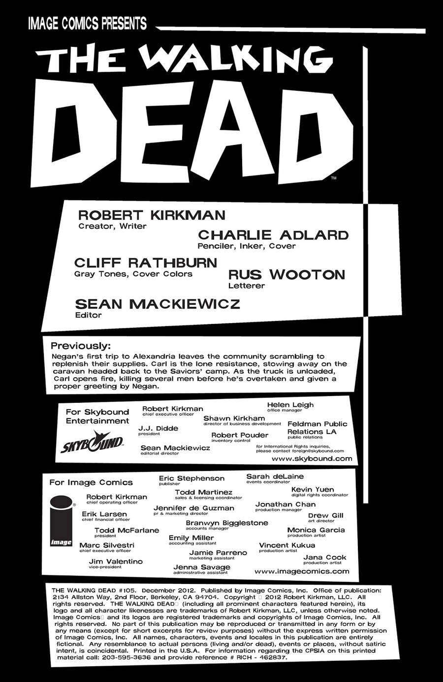 The Walking Dead Chapter 105 - 3