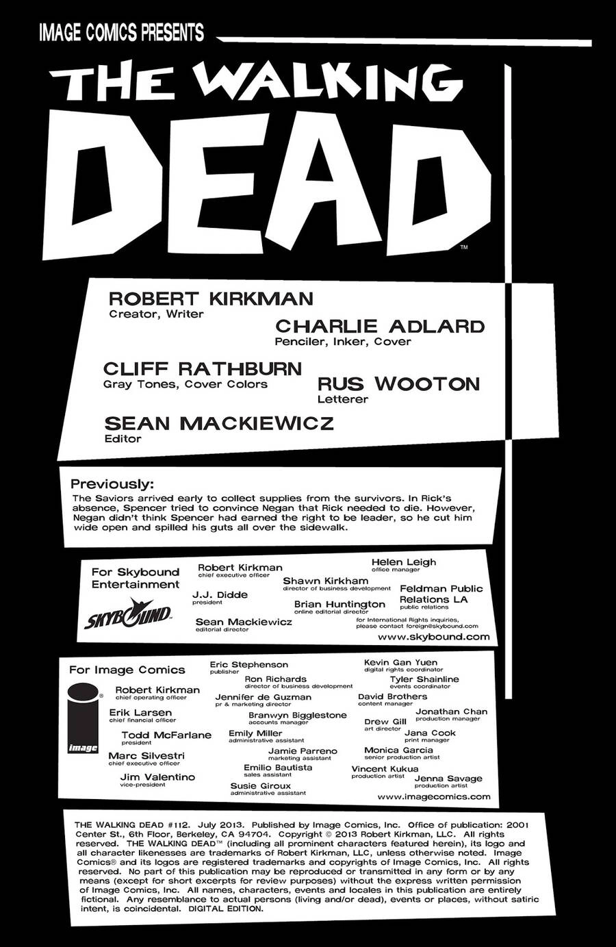 The Walking Dead Chapter 112 - 3