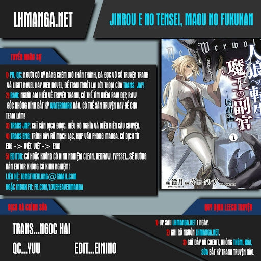 Jinrou E No Tensei, Maou No Fukukan Chapter 0.1 - 1