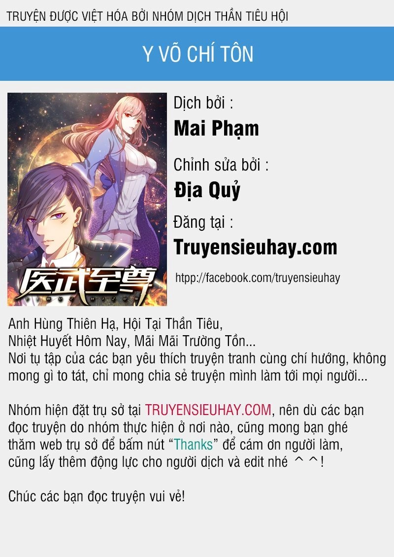 Y Võ Chí Tôn Chapter 109 - 1