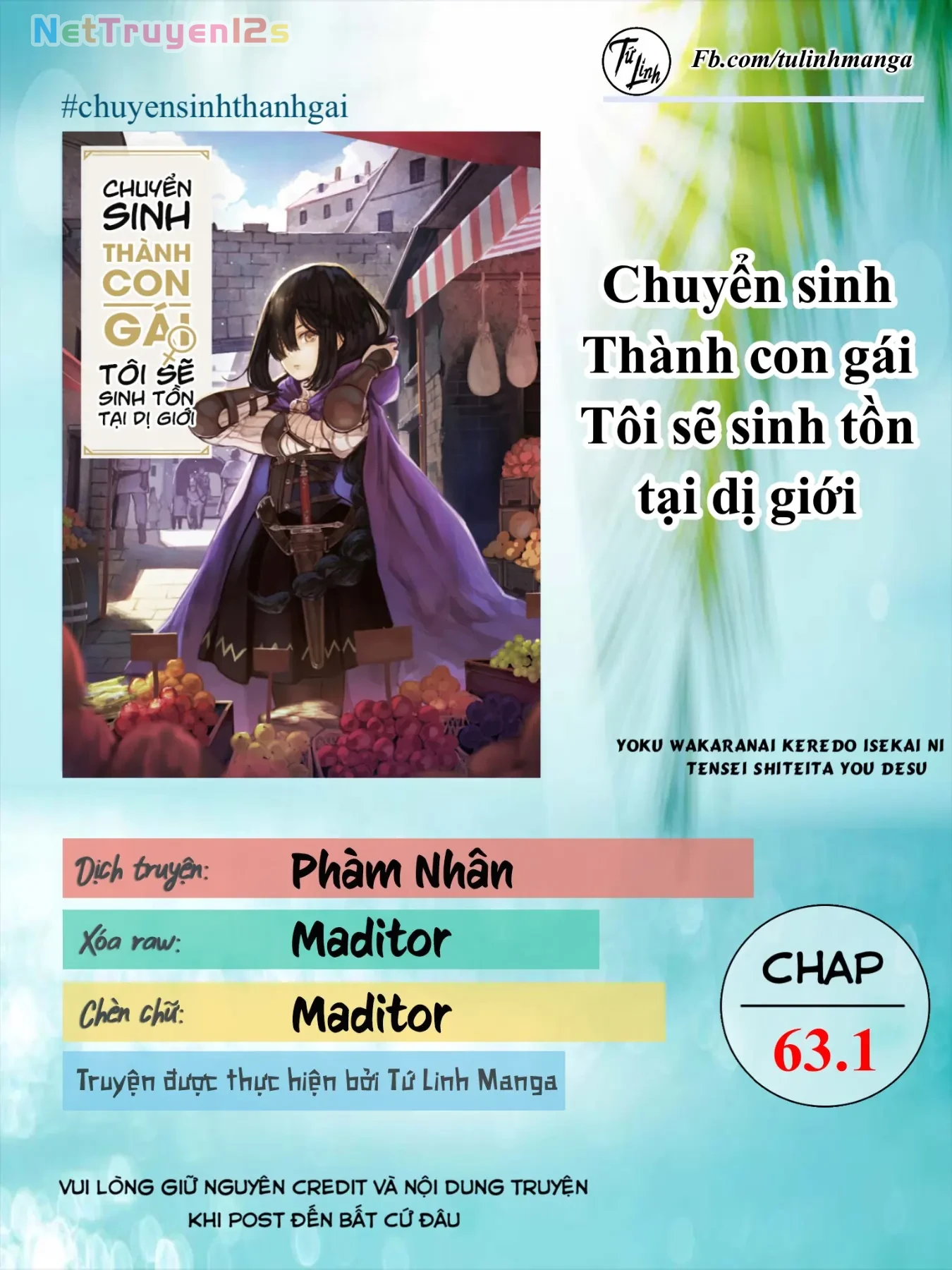 Chuyển Sinh Thành Con Gái, Tôi Sẽ Sinh Tồn Tại Dị Giới Chapter  63 - 2