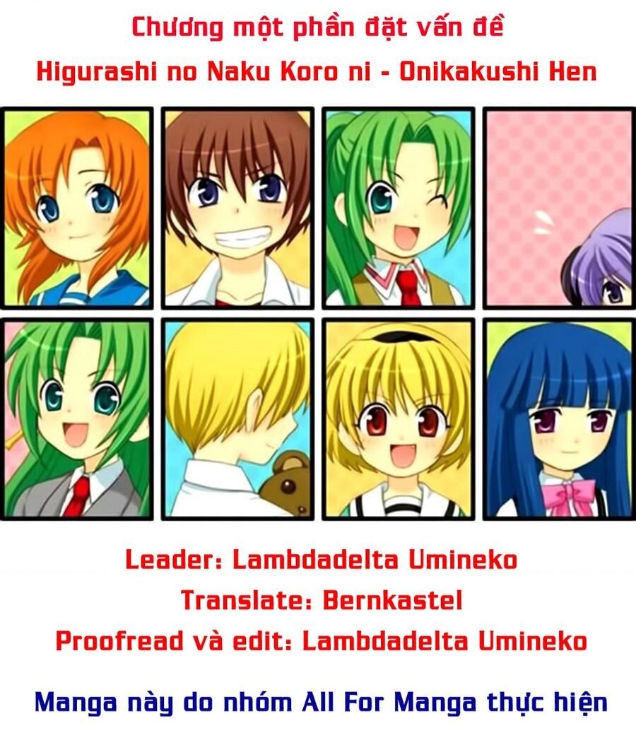 Higurashi No Naku Koro Ni - Onikakushi-Hen Chapter  - 1