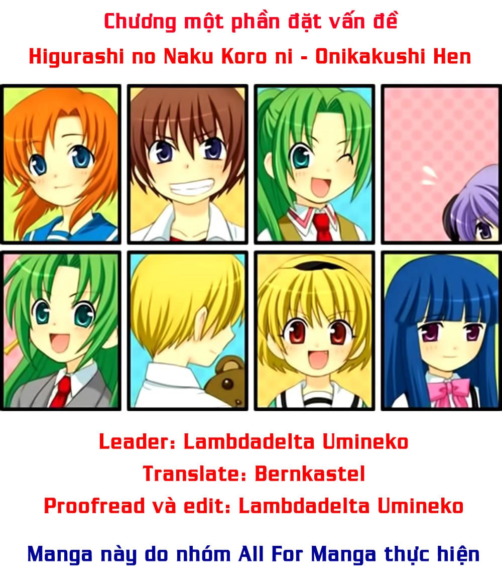 Higurashi No Naku Koro Ni - Onikakushi-Hen Chapter 3 - 1