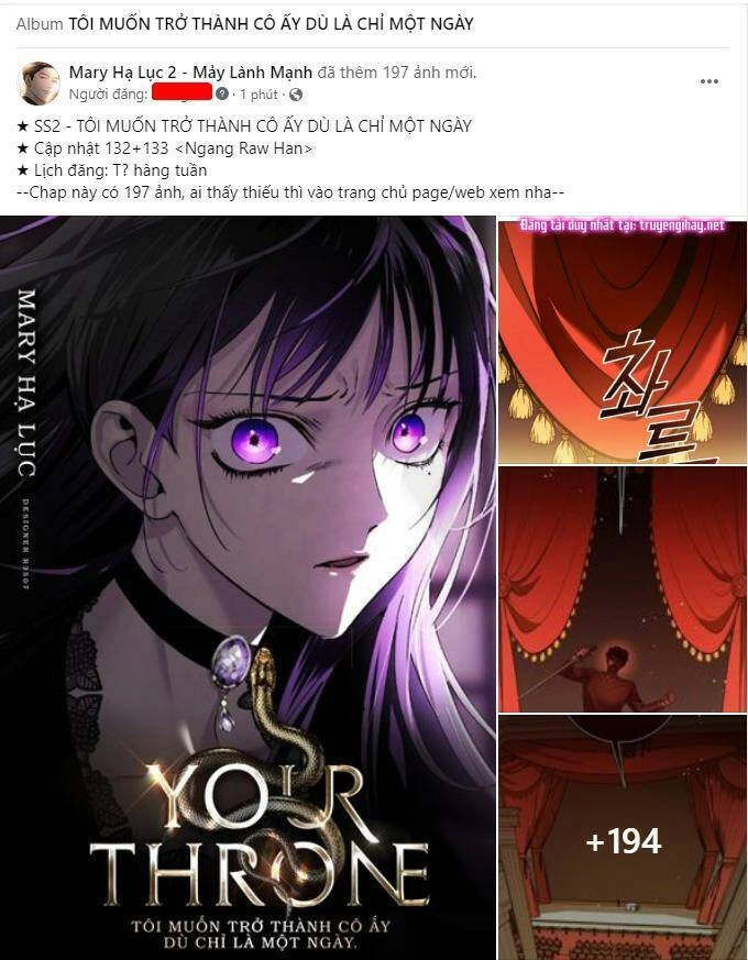 Tôi Muốn Trở Thành Cô Ấy Chỉ Một Ngày Chapter 132.1 - 1