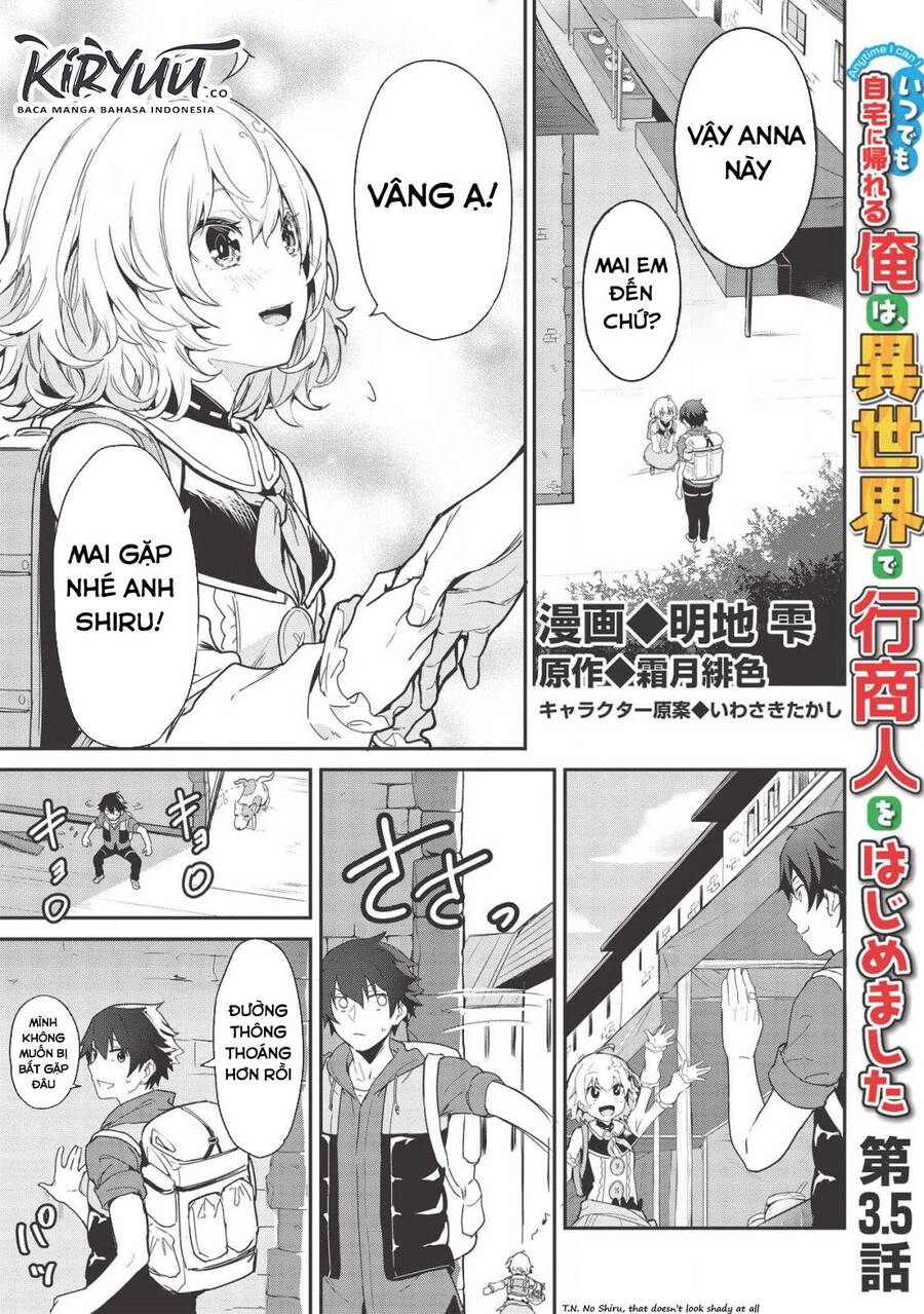 Itsudemo Jitaku Ni Kaerareru Ore Wa, Isekai De Gyoushounin O Hajimemashita Chapter 3.5 - 2