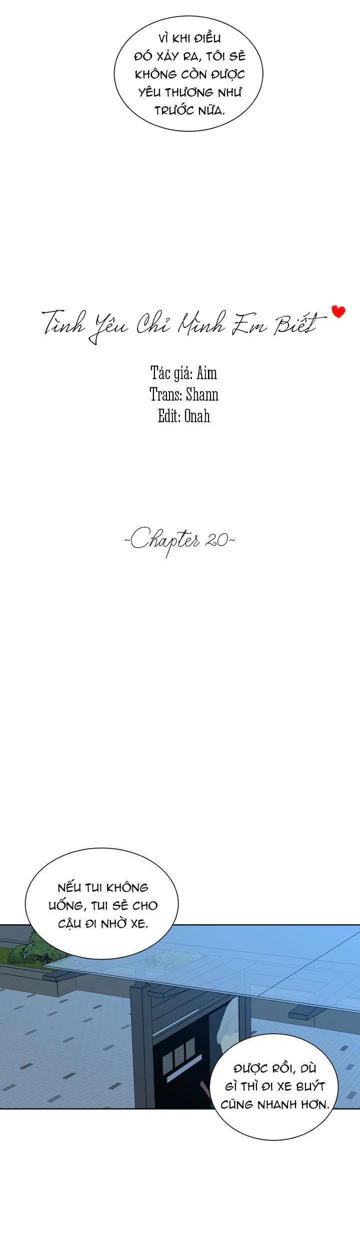 Tình Yêu Chỉ Mình Em Biết Chapter 20 - 7