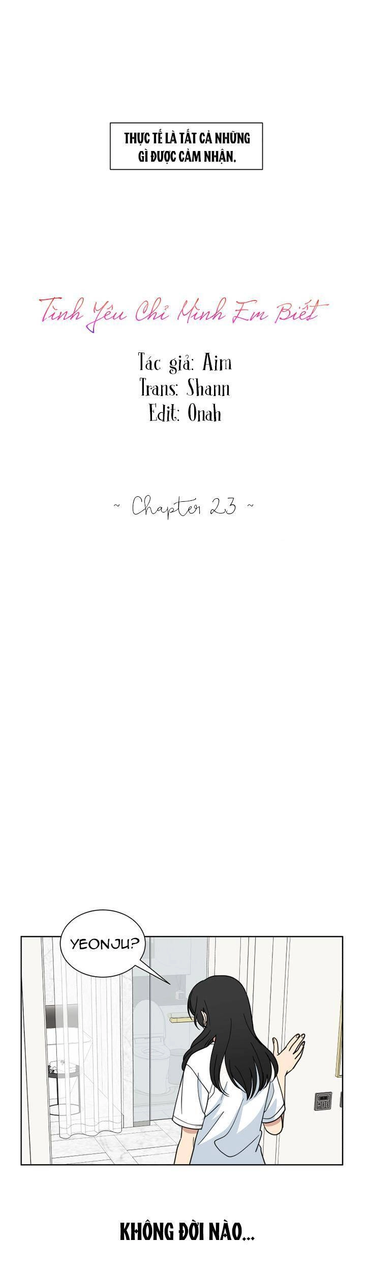 Tình Yêu Chỉ Mình Em Biết Chapter 23 - 4