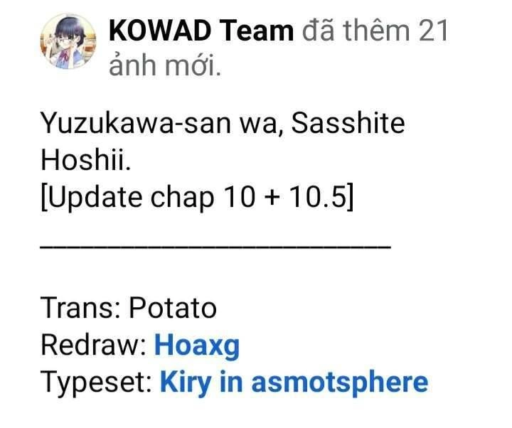 Yuzukawa-San Wa, Sasshite Hoshii Chapter 10 - 1