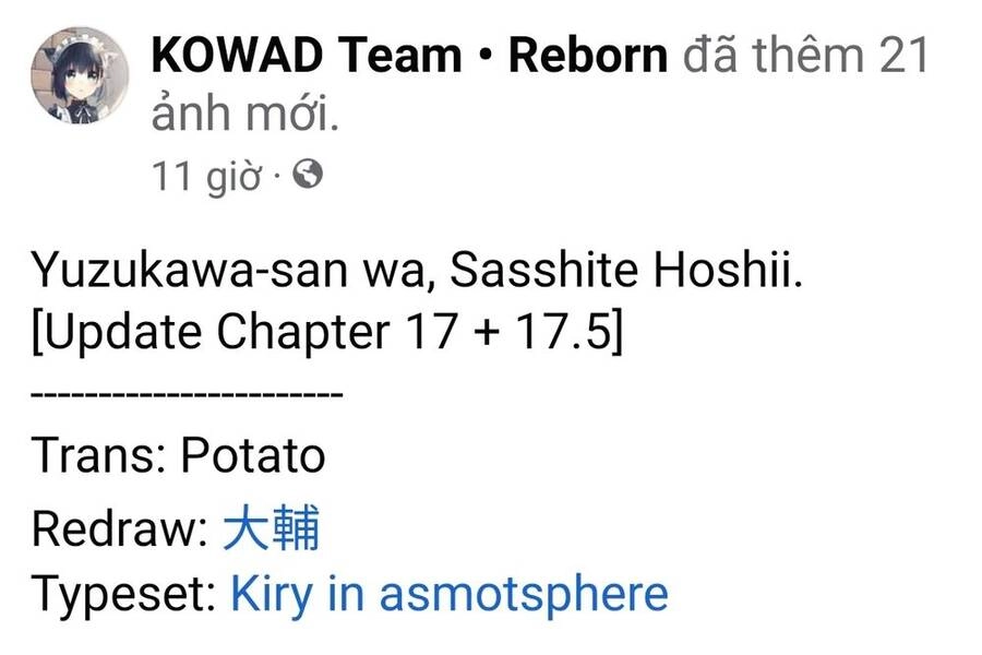 Yuzukawa-San Wa, Sasshite Hoshii Chapter 17 - 1