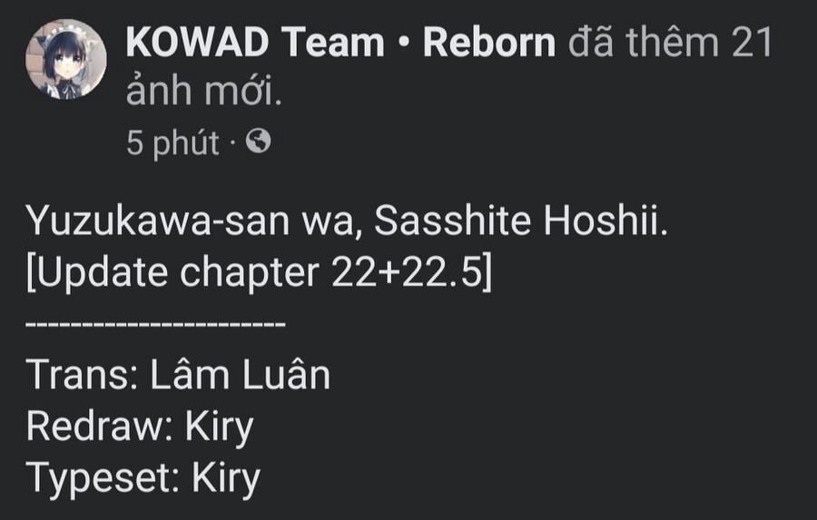 Yuzukawa-San Wa, Sasshite Hoshii Chapter 22 - 1