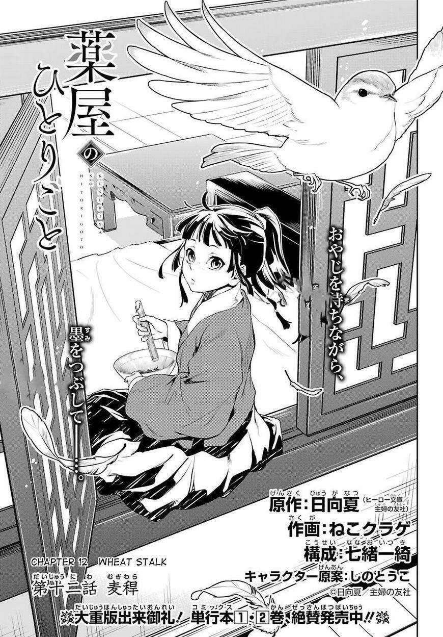 Dược Sư Tự Sự - Nhật Ký Giải Mã Bí Ẩn Chốn Hậu Cung Của Maomao Chapter 12 - 1