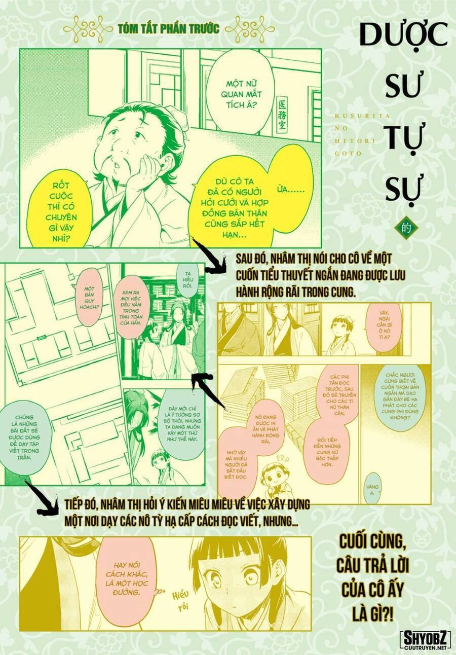 Dược Sư Tự Sự - Nhật Ký Giải Mã Bí Ẩn Chốn Hậu Cung Của Maomao Chapter 44.2 - 2