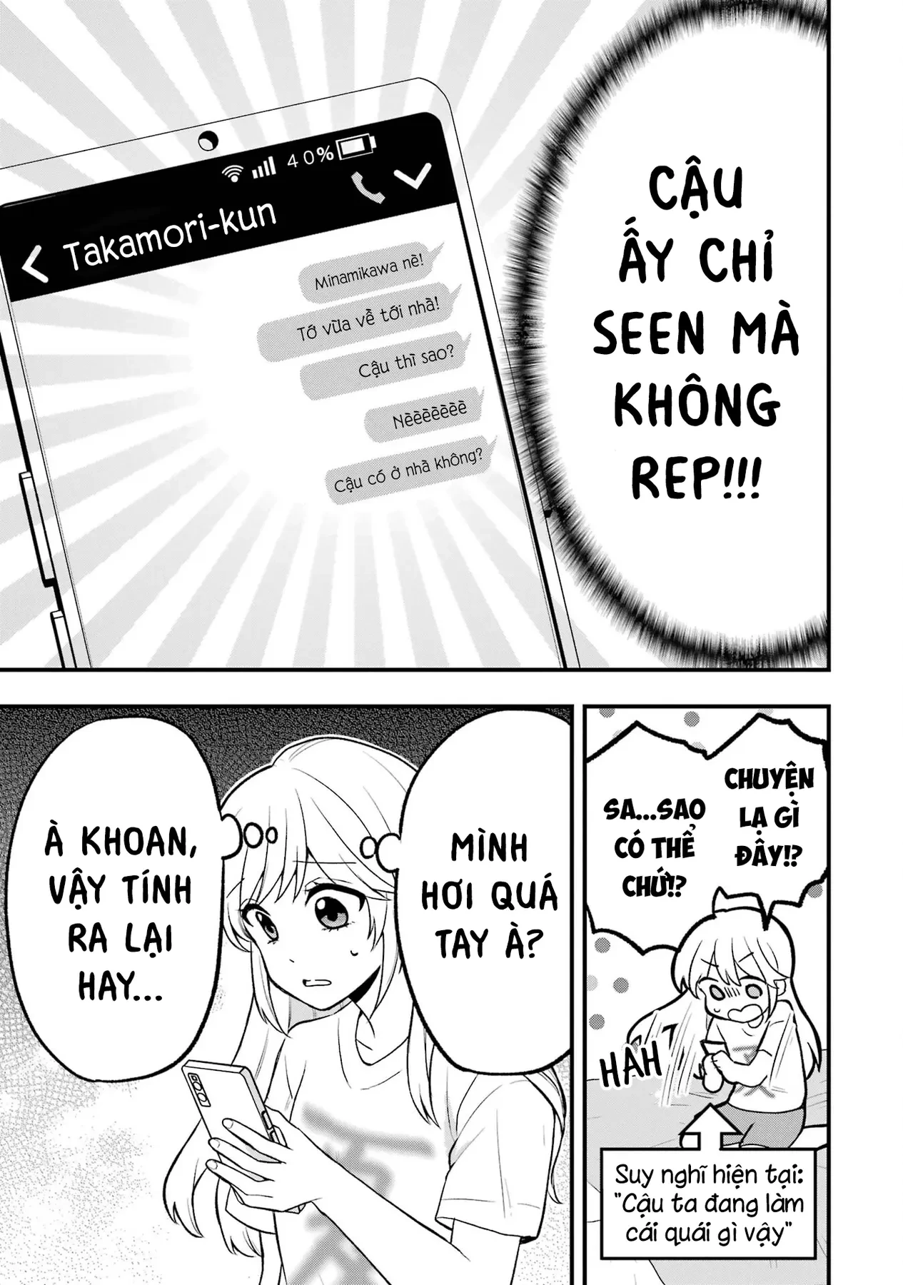 Đừng Nghĩ Thế Nữa Mà, Takamori-Kun! Chapter 4 - 9
