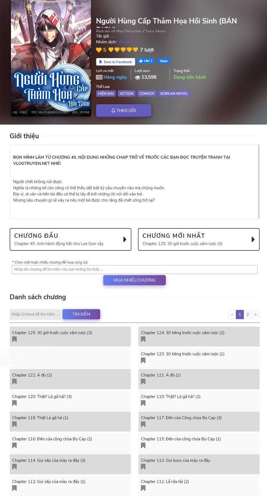 Vị Vua Mạnh Nhất Đã Trở Lại Chapter 40 - 103