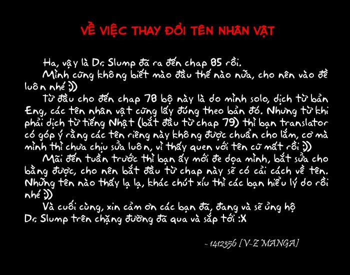 Tiến Sĩ Slump Chapter 85 - 1