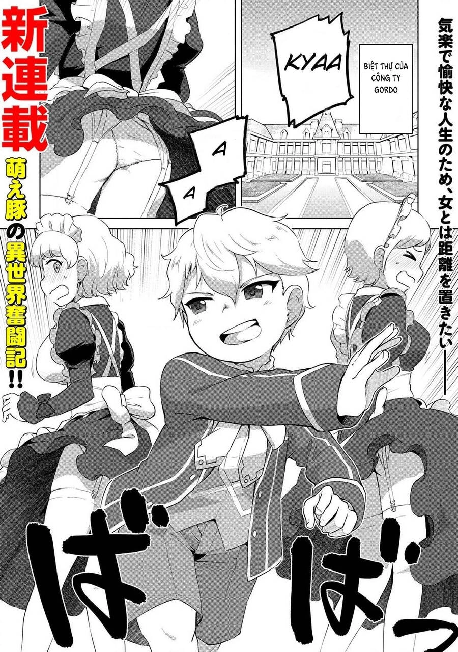 Moe Buta Tensei: Akutoku Shounin Da Kedo Yuusha O Sashioite Isekai Musou Shitemita Chapter 1.1 - 1