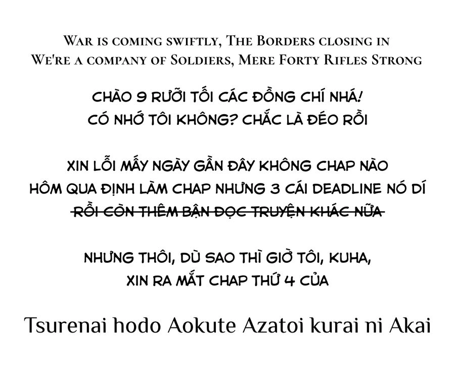 Xanh Của Lạnh Lùng. Đỏ Của Xảo Quyệt. Chapter 4 - 1