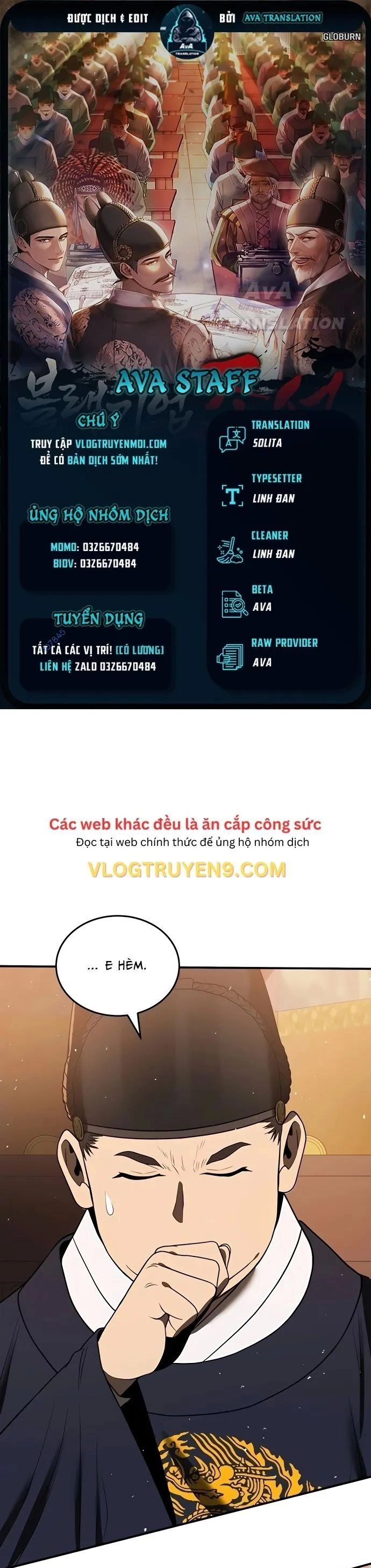 Vương Triều Đen Tối: Joseon Chapter 9 - 1