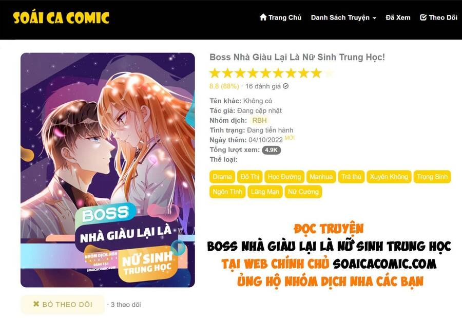 Boss Nhà Giàu Lại Là Nữ Sinh Trung Học! Chapter 15 - 1