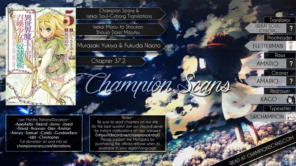 Isekai Maou To Shoukan Shoujo No Dorei Majutsu Chapter 37.2 - 1