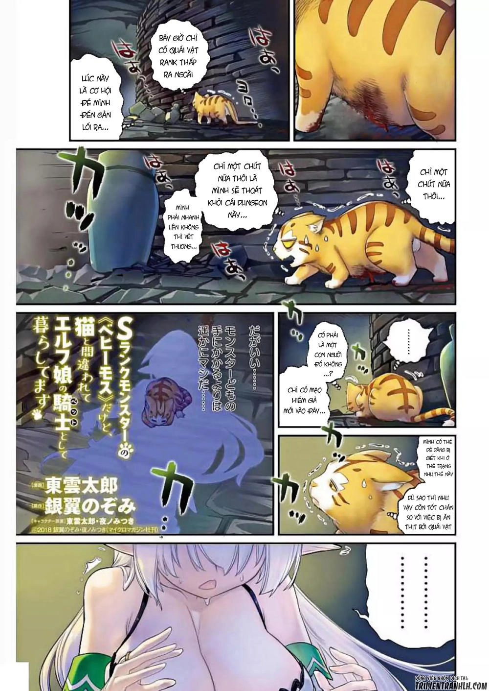 "Behemoth" Hạng S bị nhầm là mèo và trở thành hiệp sĩ (thú cưng) của nàng Elf Chapter 1 - 4