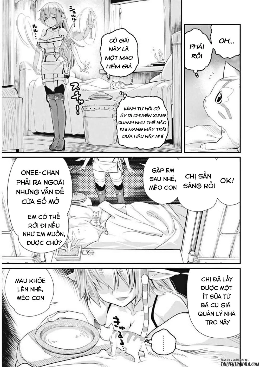 "Behemoth" Hạng S bị nhầm là mèo và trở thành hiệp sĩ (thú cưng) của nàng Elf Chapter 1 - 30