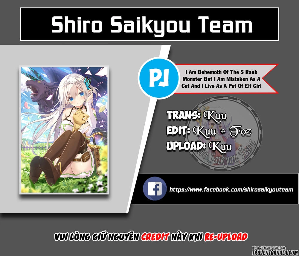 "Behemoth" Hạng S bị nhầm là mèo và trở thành hiệp sĩ (thú cưng) của nàng Elf Chapter 2 - 2