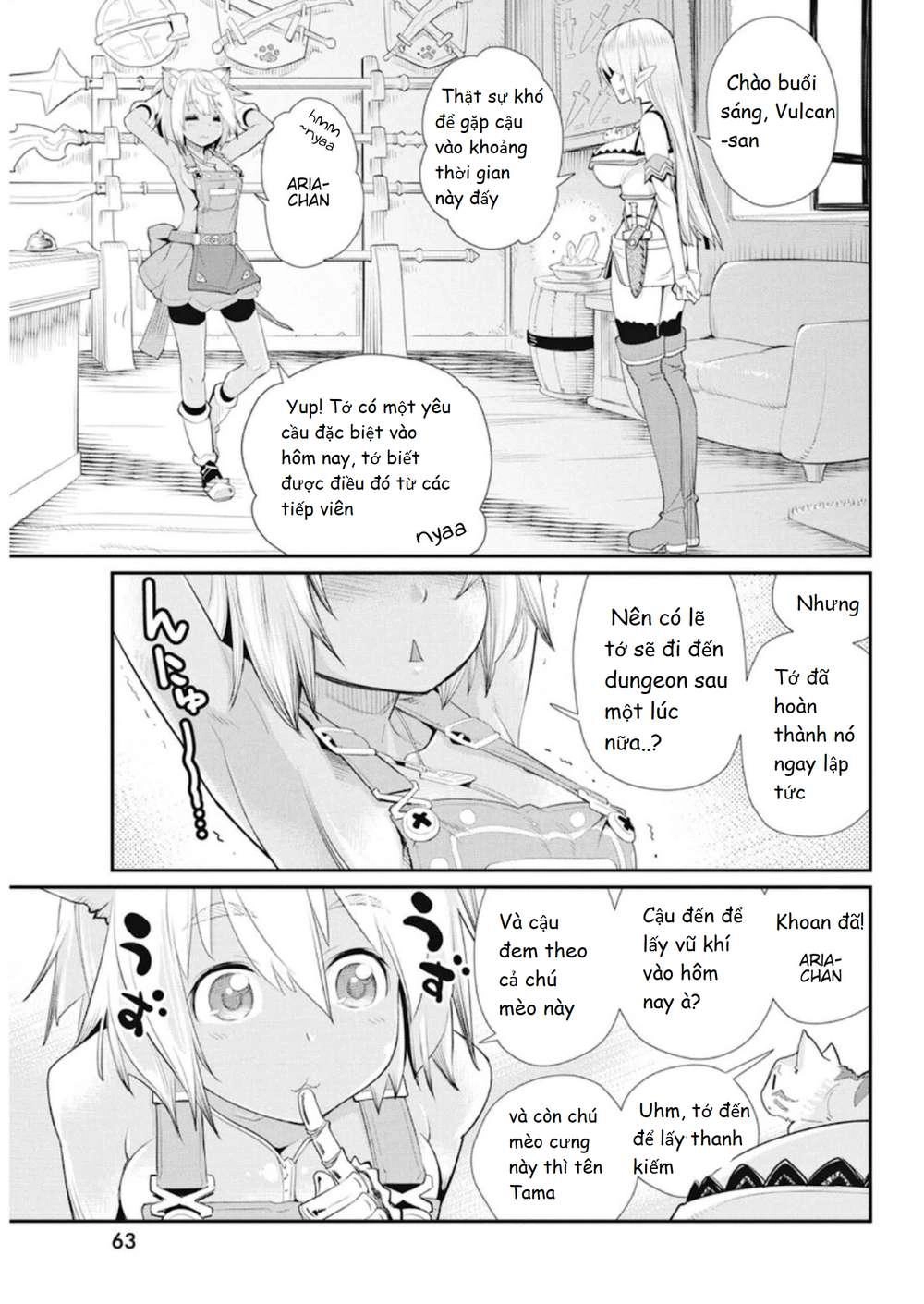 "Behemoth" Hạng S bị nhầm là mèo và trở thành hiệp sĩ (thú cưng) của nàng Elf Chapter 4 - 13