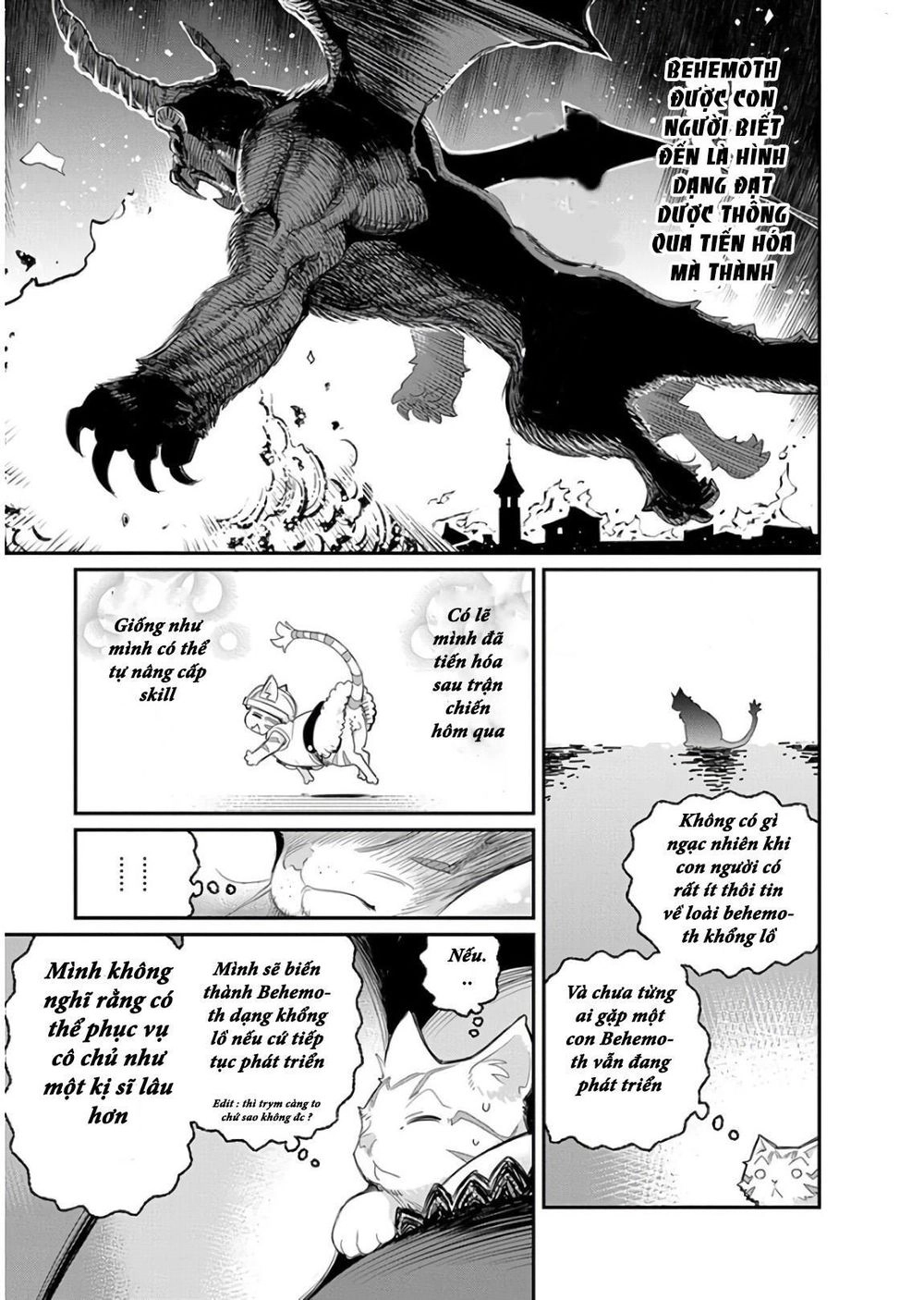 "Behemoth" Hạng S bị nhầm là mèo và trở thành hiệp sĩ (thú cưng) của nàng Elf Chapter 8 - 23