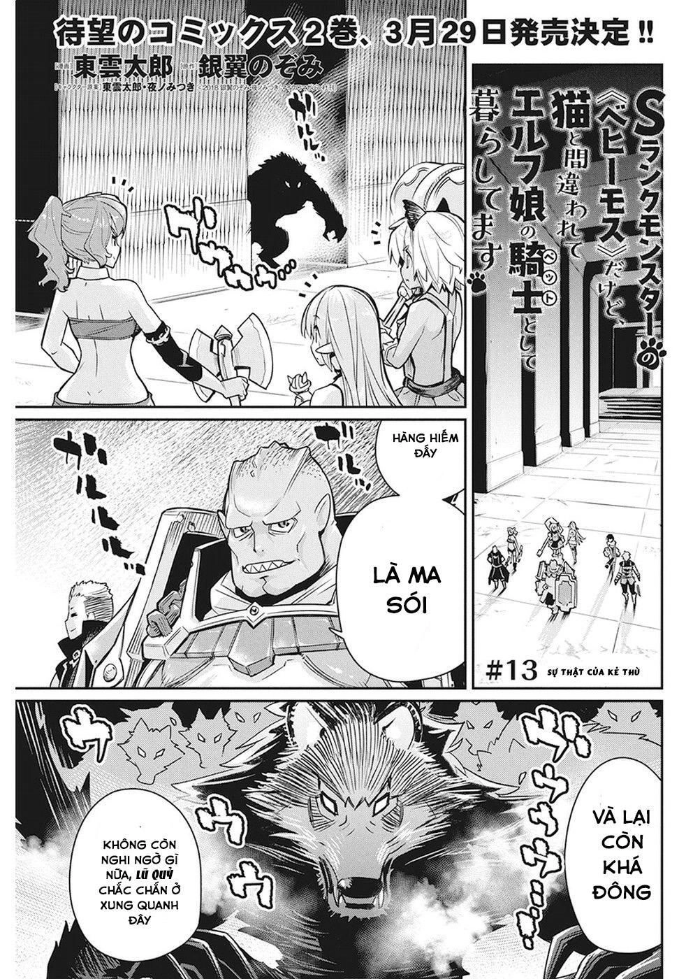 "Behemoth" Hạng S bị nhầm là mèo và trở thành hiệp sĩ (thú cưng) của nàng Elf Chapter 13 - 2