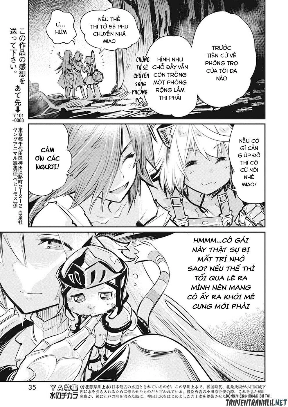 "Behemoth" Hạng S bị nhầm là mèo và trở thành hiệp sĩ (thú cưng) của nàng Elf Chapter 20 - 23