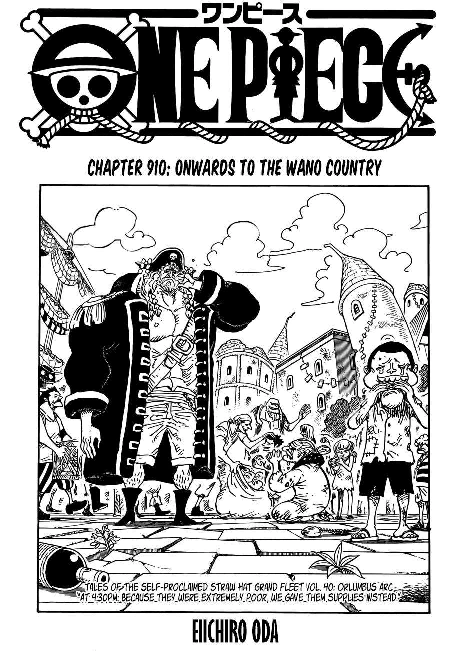 One Piece Chapter 910 - 1