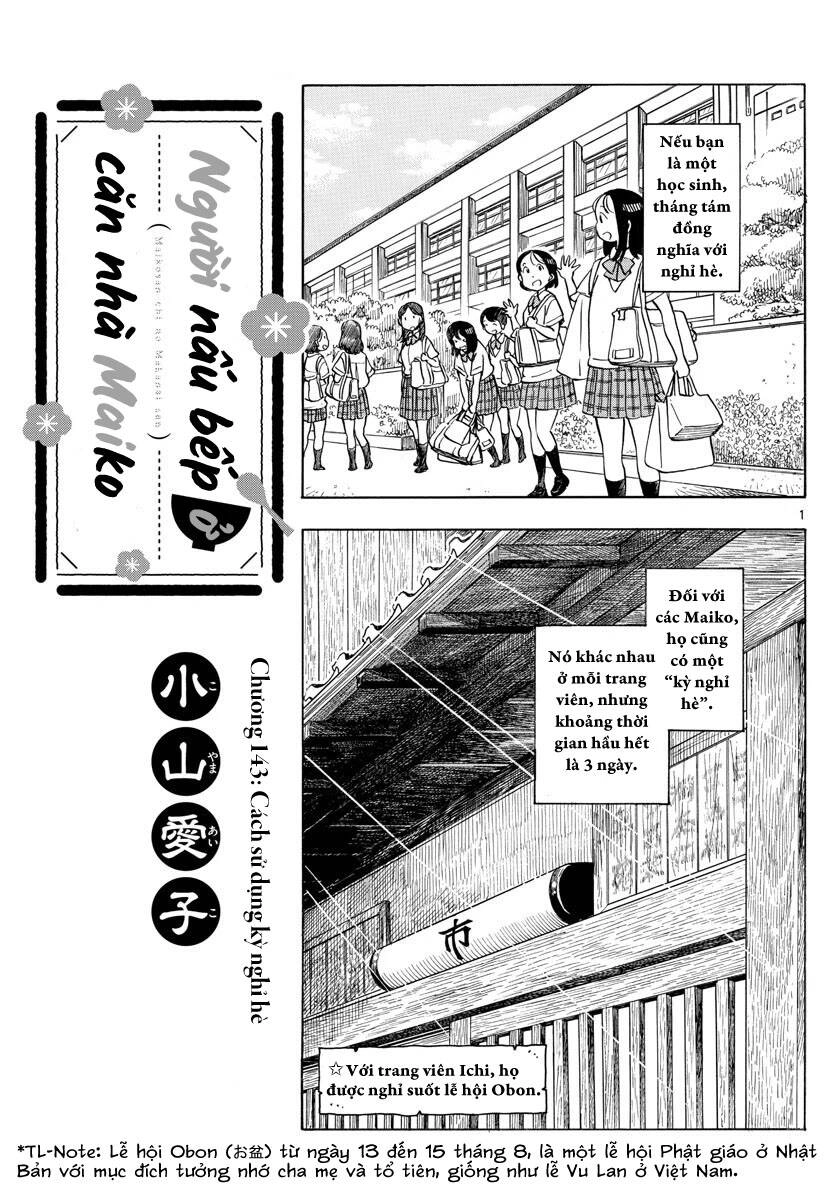 Maiko-San Chi No Makanai-San Chapter 143 - 1