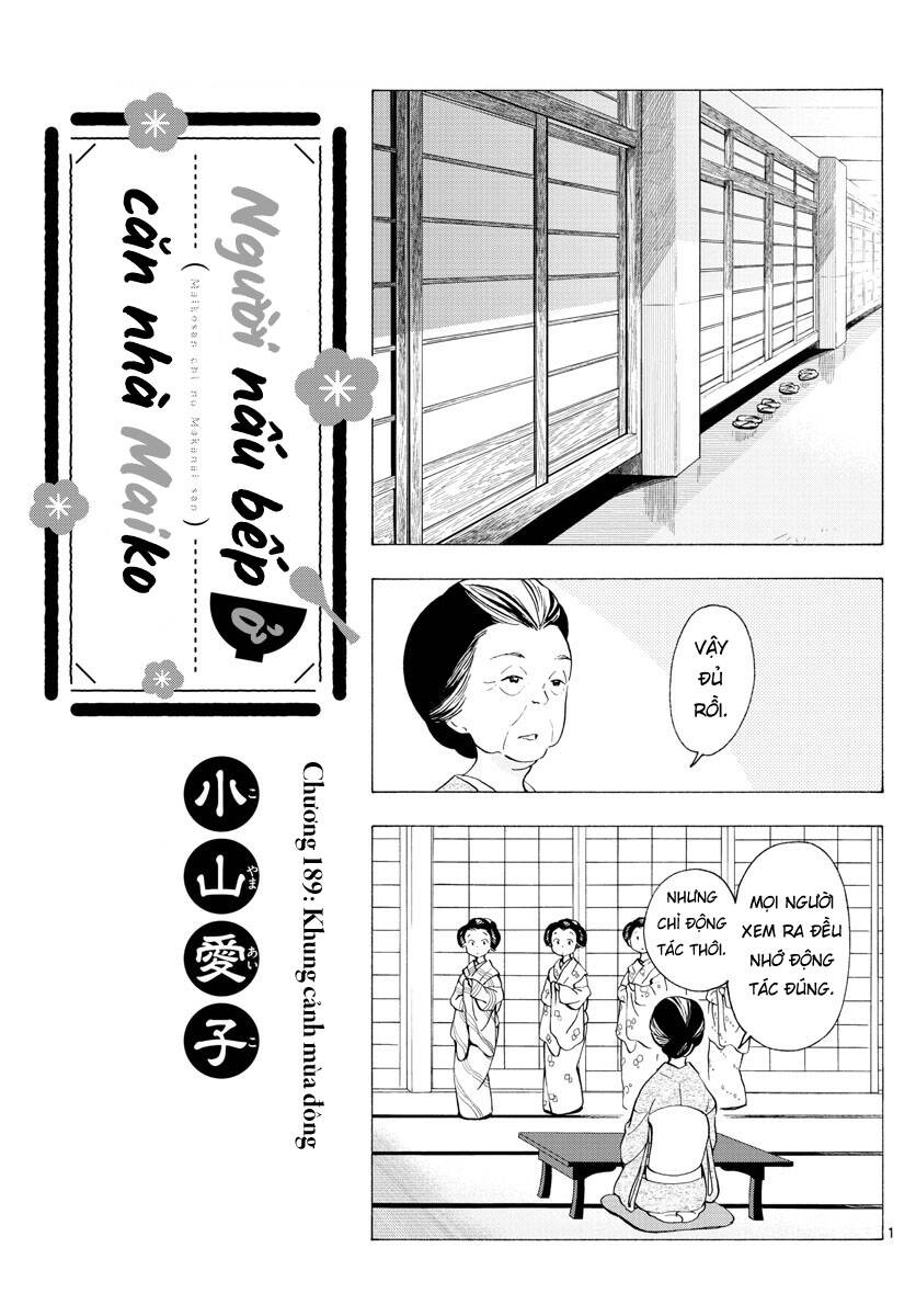 Maiko-San Chi No Makanai-San Chapter 189 - 1