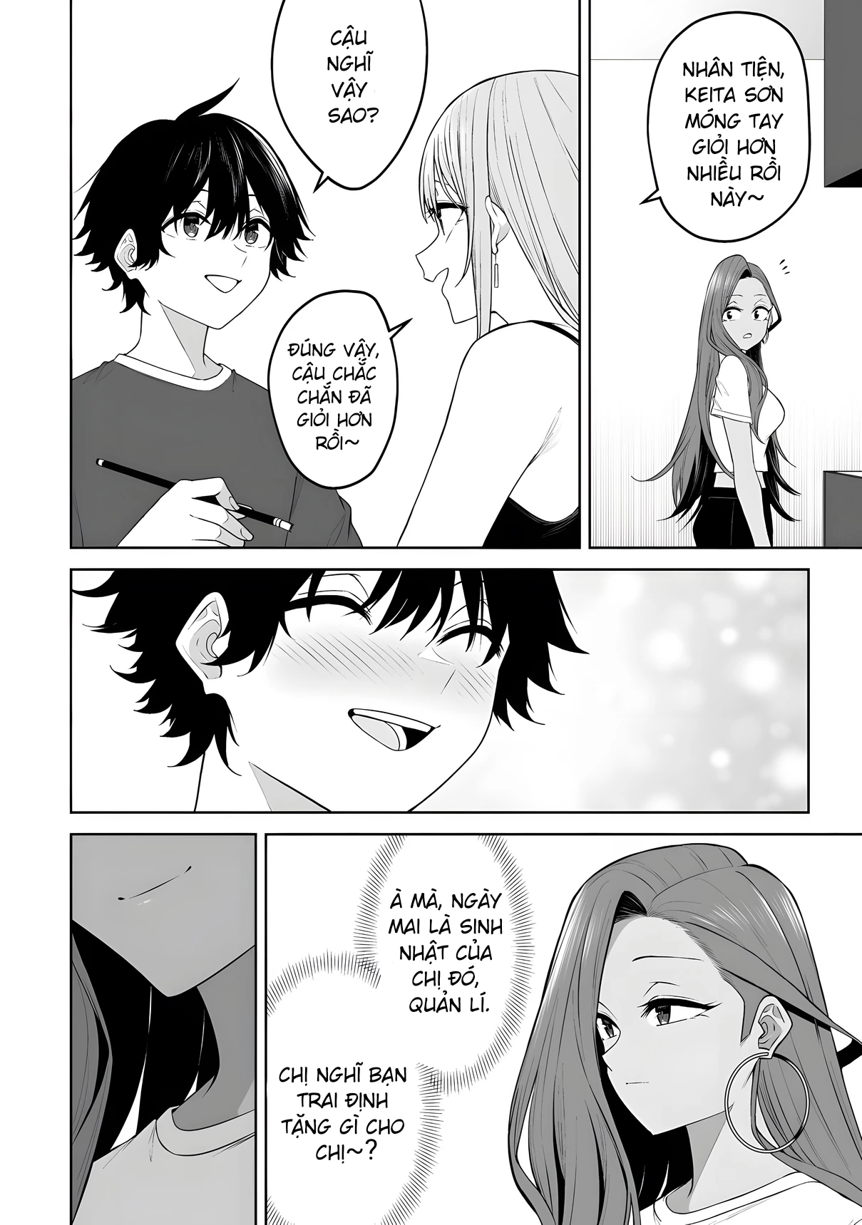 Imaizumi Đưa Cả Bầy Gyaru Về Nhà Mình Chapter 42 - 6