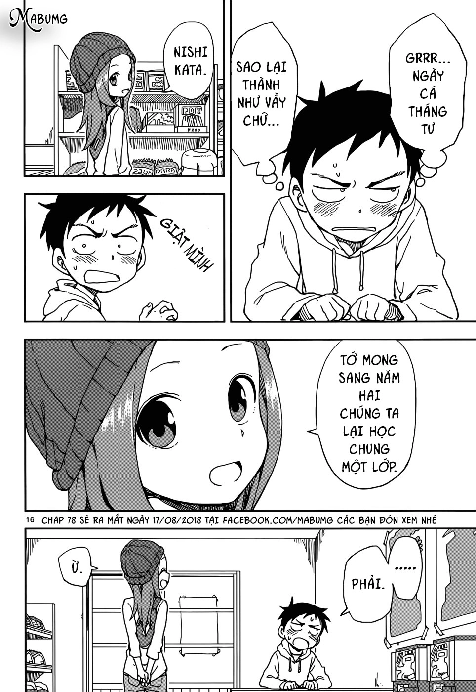 Nhất Quỷ Nhì Ma, Thứ Ba Takagi Chapter 77 - 17