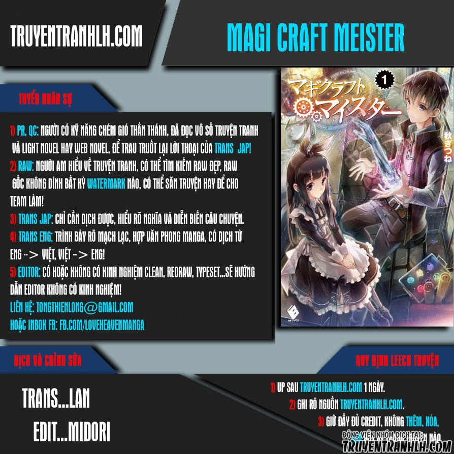 Bậc Thầy Chế Tạo Ma Thuật Chapter 2 - 1