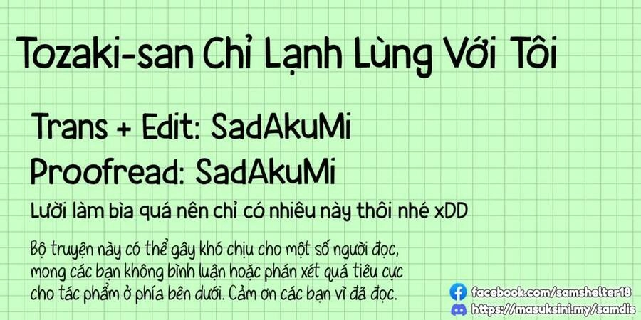 Tozaki-San Chỉ Lạnh Lùng Với Tôi Chapter 4 - 27