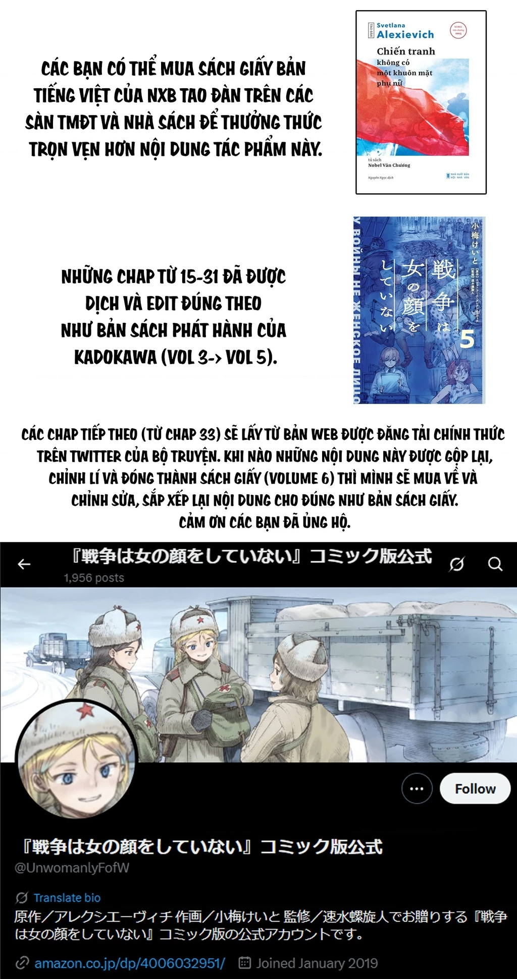 Chiến Tranh Không Có Một Khuôn Mặt Phụ Nữ Chapter 34 - 2