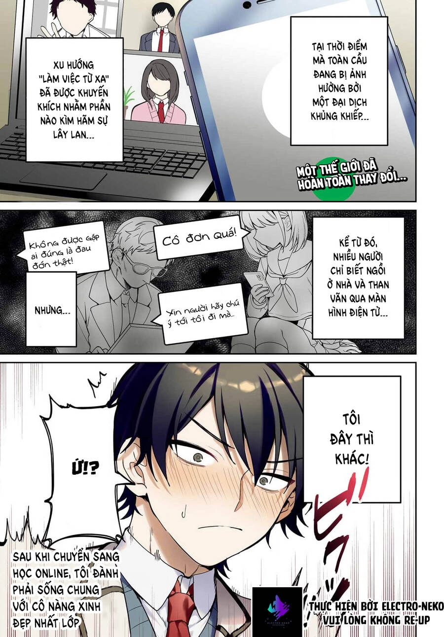 Tôi Sống Chung Với Cô Gái Đẹp Nhất Trường Trong Thời Buổi Học Online Chapter 1 - 4