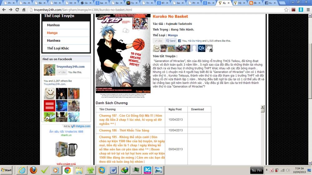 Kuroko No Basuke Chapter 186 - 1