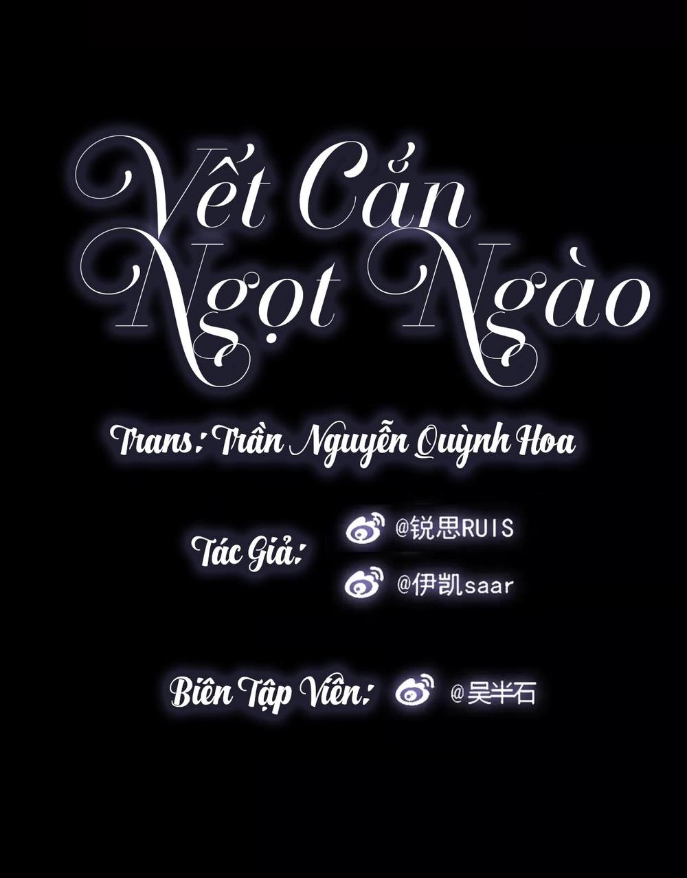 Vết Cắn Ngọt Ngào Chapter 3 - 1