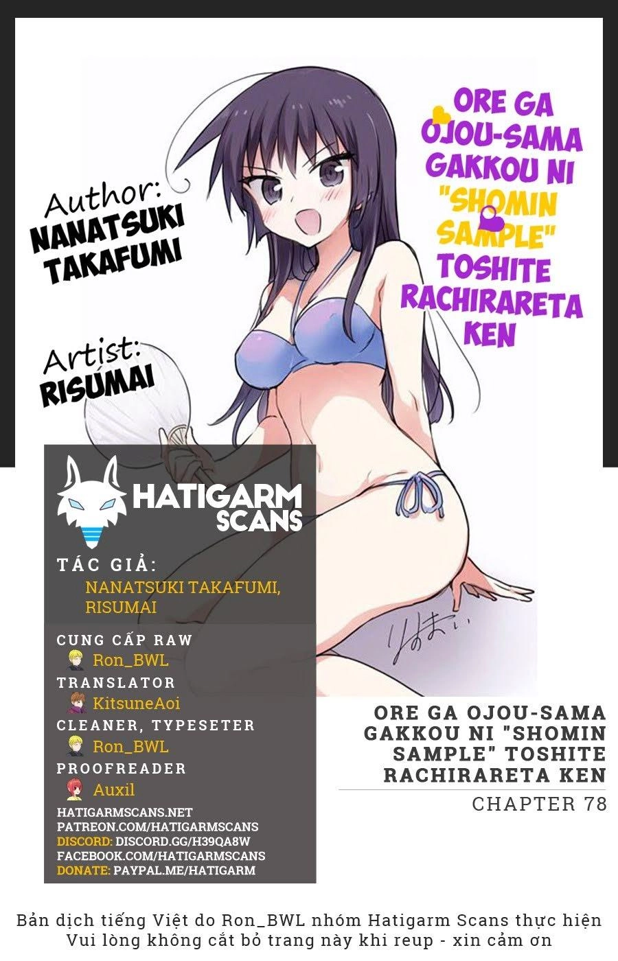 Ore Ga Ojou-Sama Gakkou Ni Shomin Sample Toshite Rachirareta Ken Chapter 78 - 1