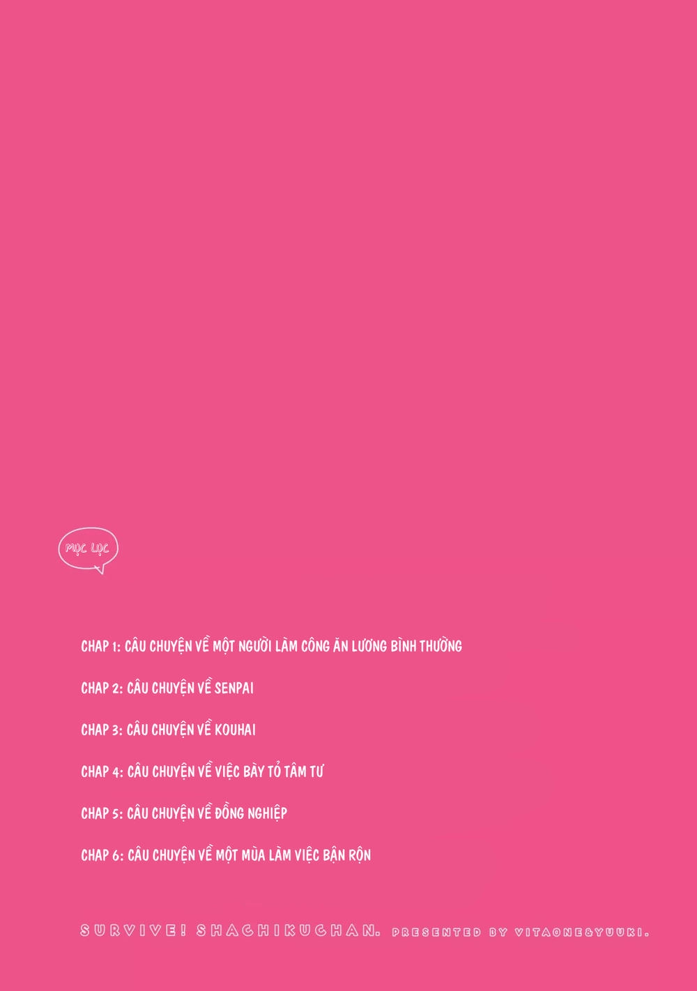 Ikinokore! Shachiku-Chan! Chapter 1 - 4